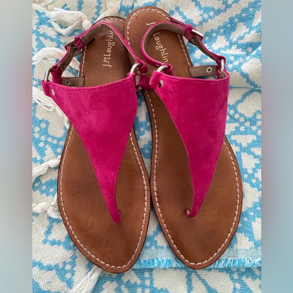 J McLaughlin NOLITA Thong suede sandals. Size 11